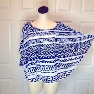 Chico’s poncho top with attached tank